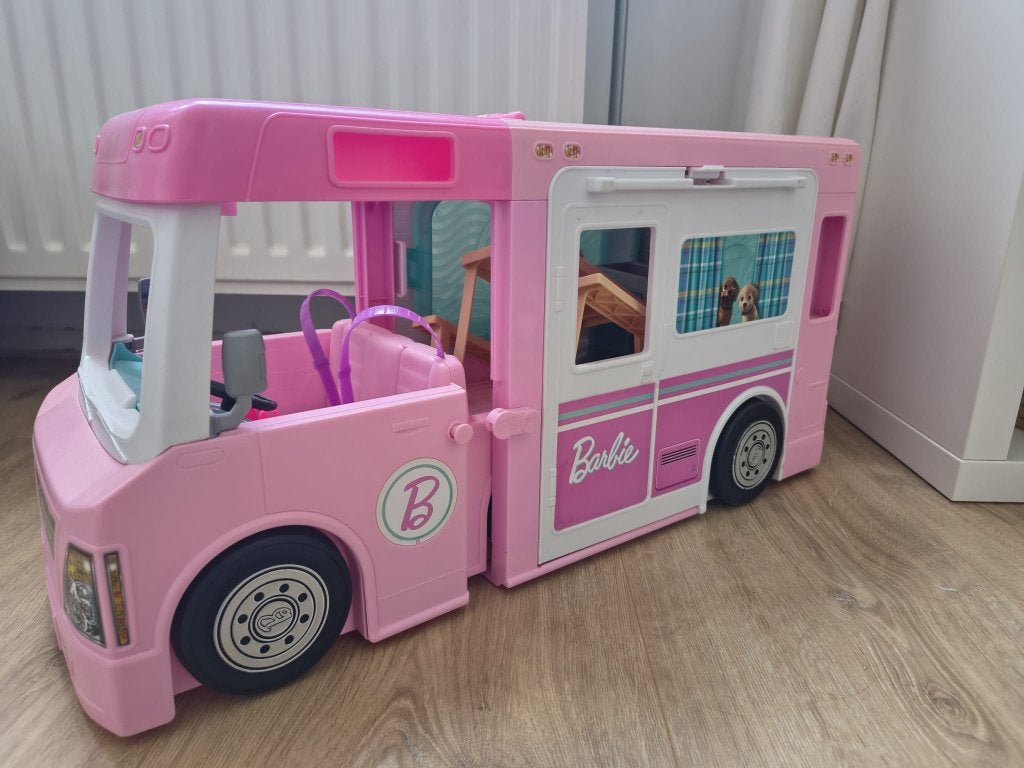 barbie camper, Ophalen, Zo goed als nieuw