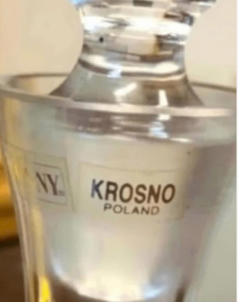 Poolse kristallen karaf - Bonny Krosno - 31 cm - als nieuw, Antiek en Kunst, Ophalen of Verzenden