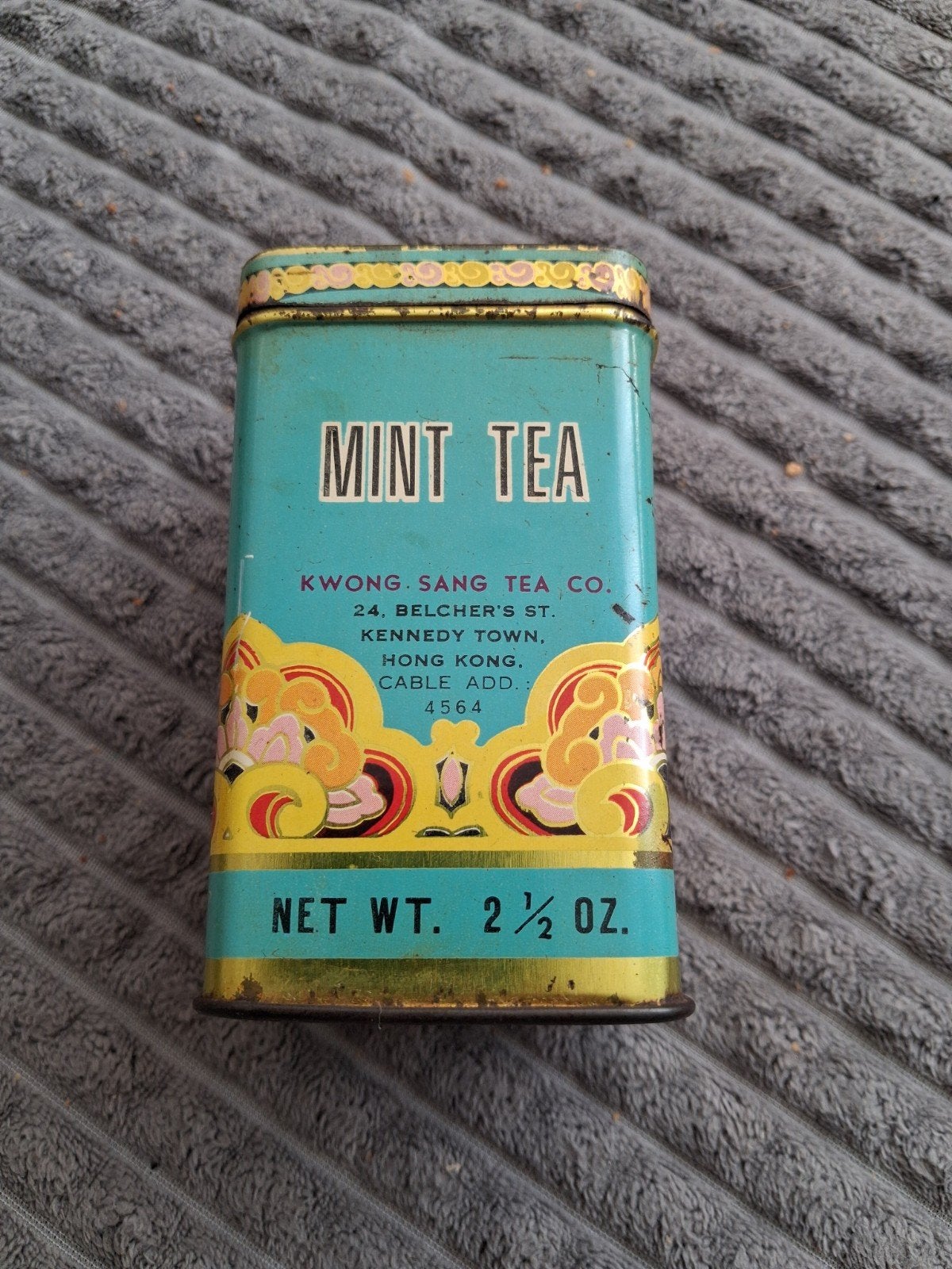 Vintage Kwong Sang Tea Co. Munt Thee Blikje - Hong Kong, Verzamelen, Ophalen of Verzenden