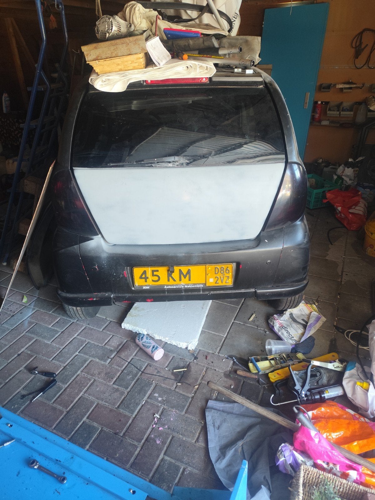 jdm brommobiel, Ophalen, Uitlaat