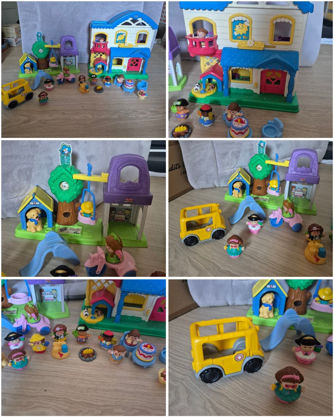Fisher-Price Little People Speelset met Huis en Figuren, Ophalen, Gebruikt, Jongen of Meisje