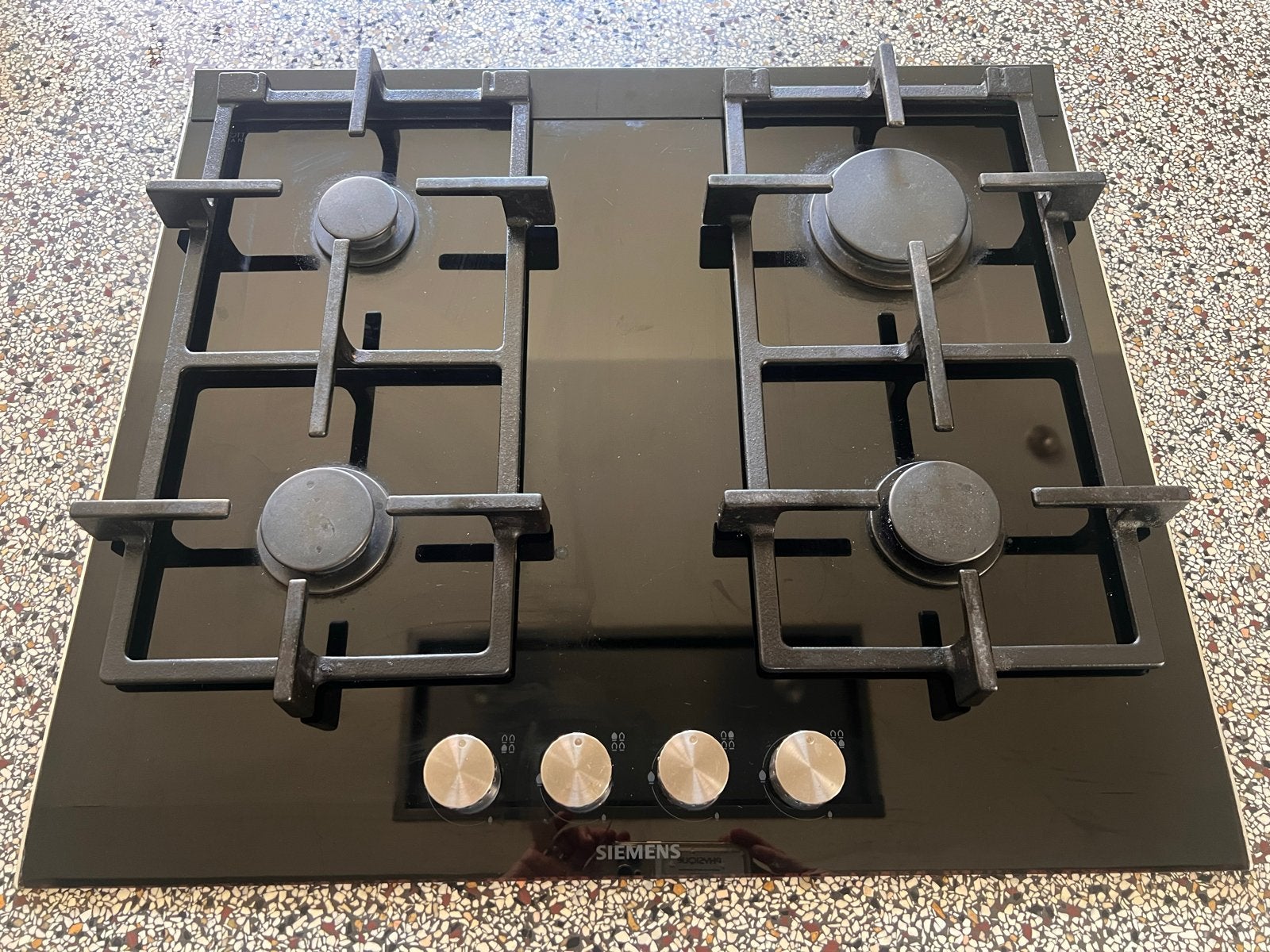 Siemens Inbouw Gas Kookplaat - 60x52 cm, Witgoed en Apparatuur, Kookplaten, Ophalen, Gebruikt, 4 kookzones, Inbouw