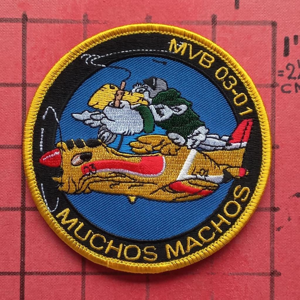 KLU MLD PATCH MARINE VLIEGBREVET 03-01 WOENSDRECHT PC-7 OPL., Verzamelen, Militaria | Algemeen, Verzenden, Luchtmacht, Nederland