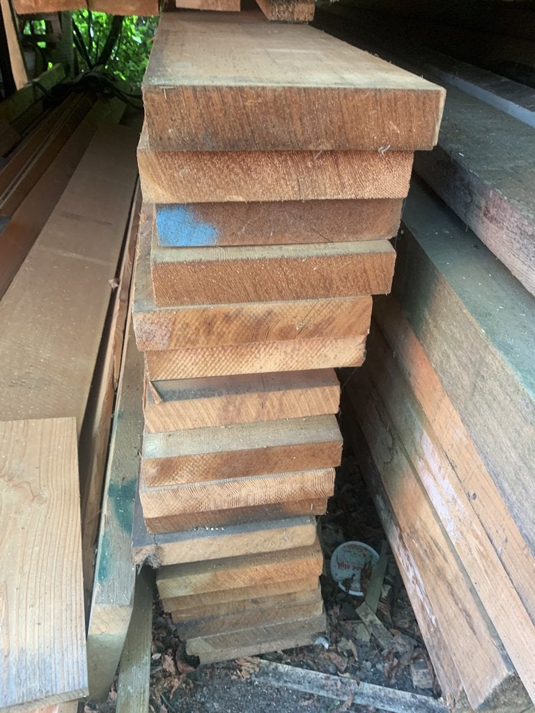 Red ceder balken 50 x 250, meubelkwaliteit, ca 1,2 m3, Nieuw, Ophalen of Verzenden, Balk, Overige houtsoorten