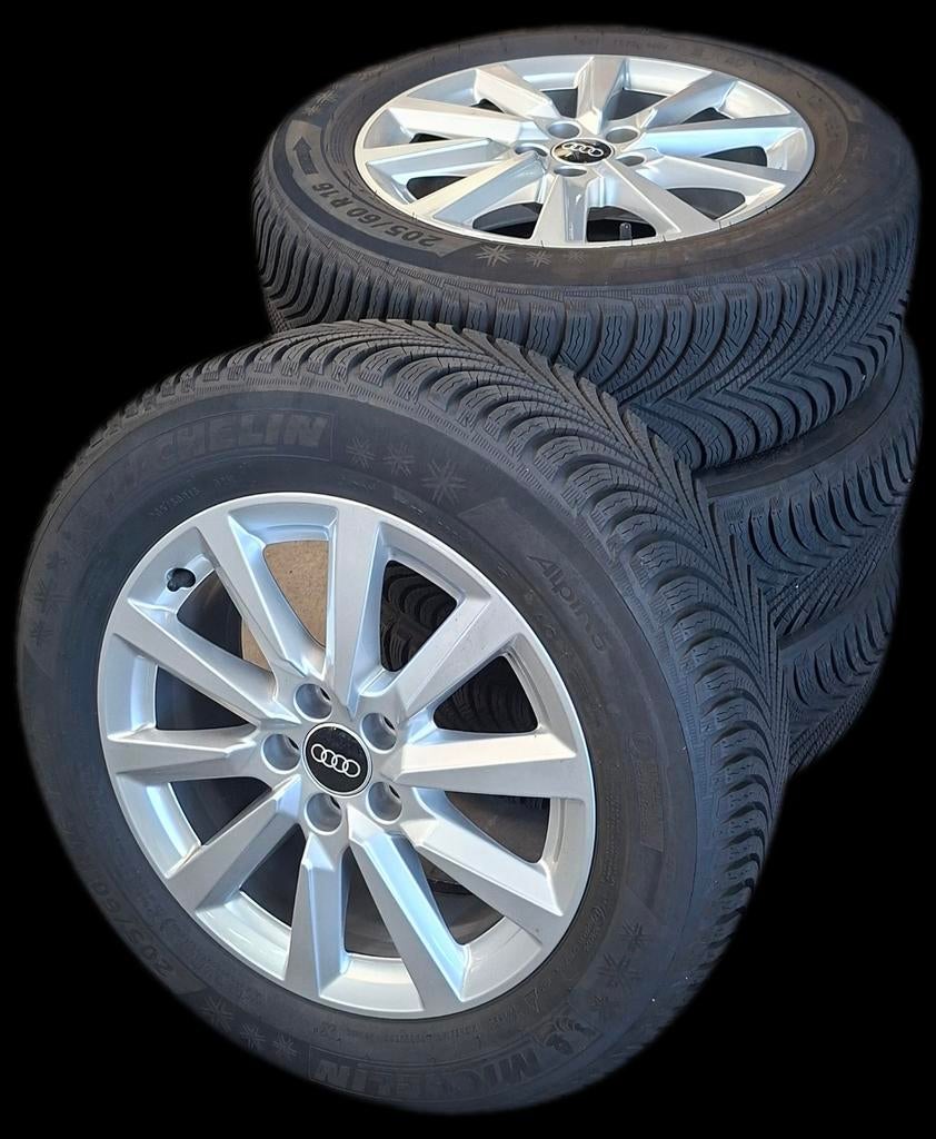 Te koop! 4 velgen incl. Michelin winterbanden Audi A1!, Auto-onderdelen, Ophalen, Gebruikt, Audi