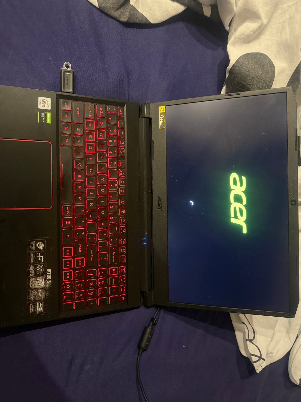 Acer laptop i5-10300H, 32GB RAM, 1.5TB opslag, GTX 1650Ti, Gebruikt, Met videokaart, 32 GB, Ophalen of Verzenden