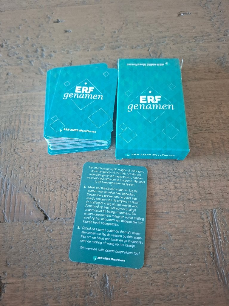 Erfgenamen - kaartspel over nalatenschap en vermogen, Hobby en Vrije tijd, Ophalen of Verzenden, Nieuw