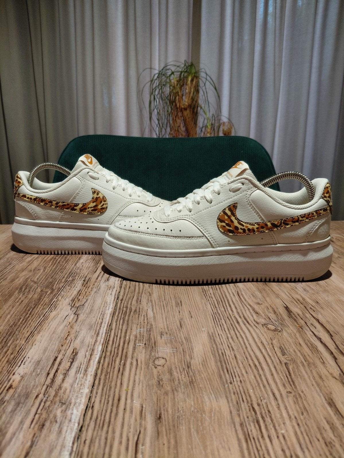 Nike Court Vision Alta 'Leopard Size 39, Wit, Nike, Ophalen of Verzenden, Sneakers of Gympen