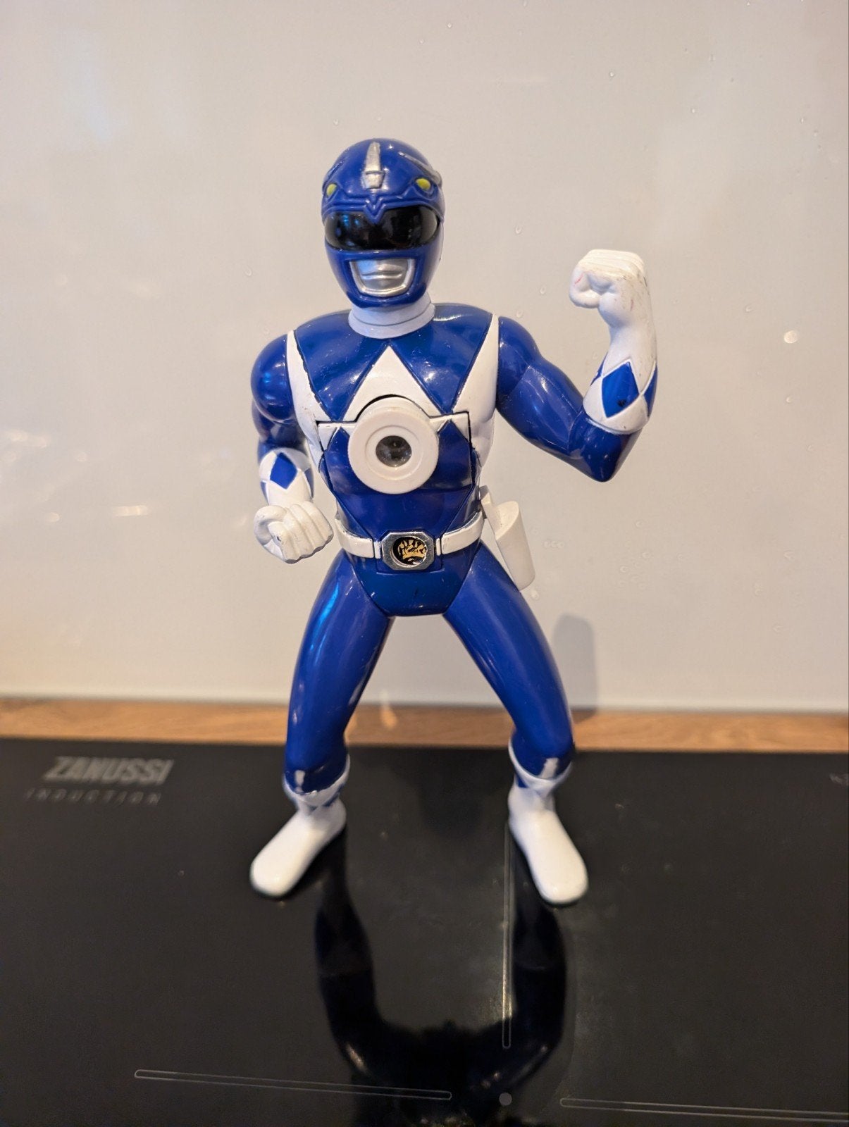 Vintage Power Rangers actiefiguur - Blauwe Ranger, Ophalen of Verzenden, Gebruikt