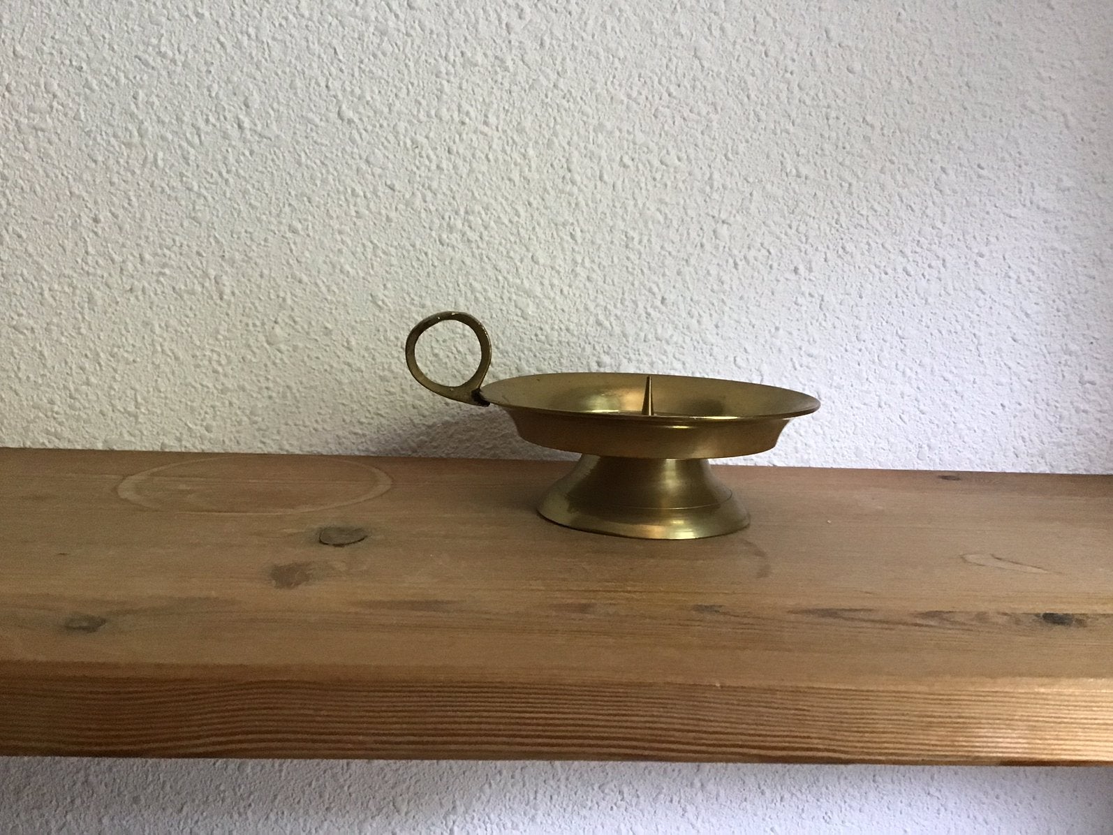 Vintage Kaarsen standaard koperkleurig., Huis en Inrichting, Woonaccessoires | Kandelaars en Kaarsen, Ophalen of Verzenden, Zo goed als nieuw