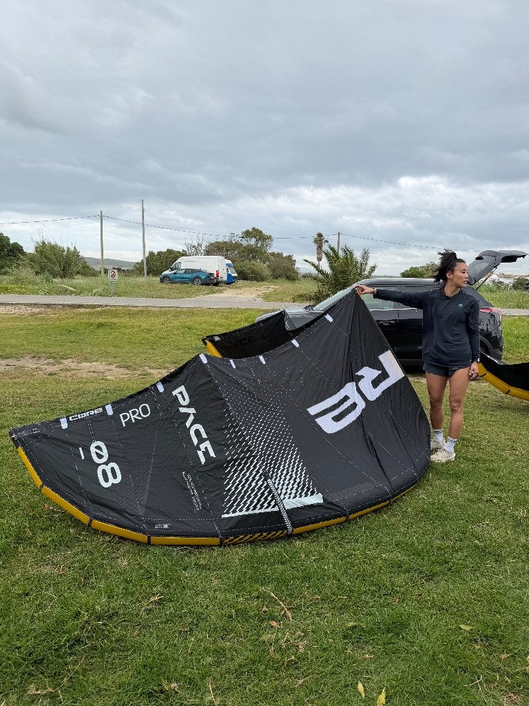 Core Pace Pro kites — 7m, 8m, 9m (vanaf € 1.095), Watersport en Boten, Kitesurfen, Gebruikt, 9 m², Geen board, Ophalen of Verzenden