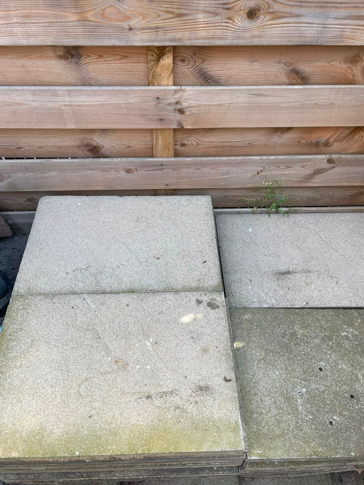 Tuintegels grijs voor 26m2, Ophalen