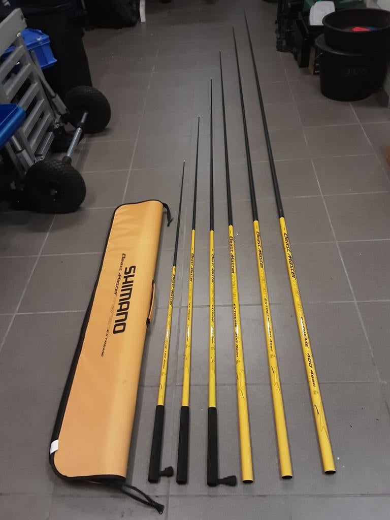 Shimano beastmaster whip set 1,5m tot 3,5m, Ophalen, Nieuw, Vaste hengel