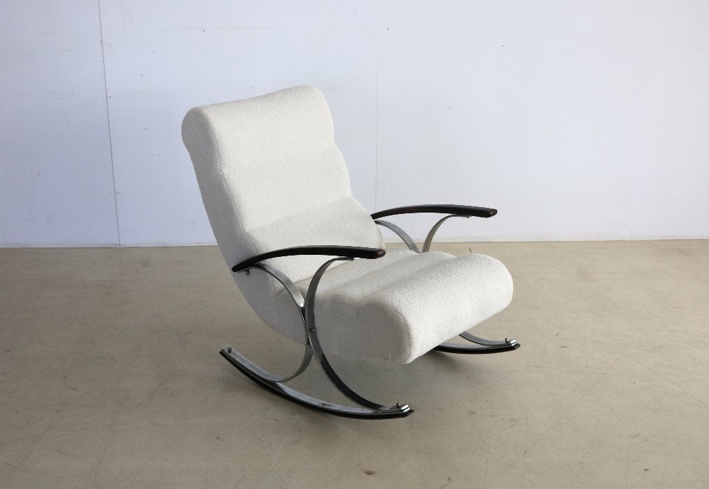 vintage schommelstoel | art deco | rocking chair | Deens, Huis en Inrichting, Fauteuils, Gebruikt, ., 75 tot 100 cm, Ophalen of Verzenden