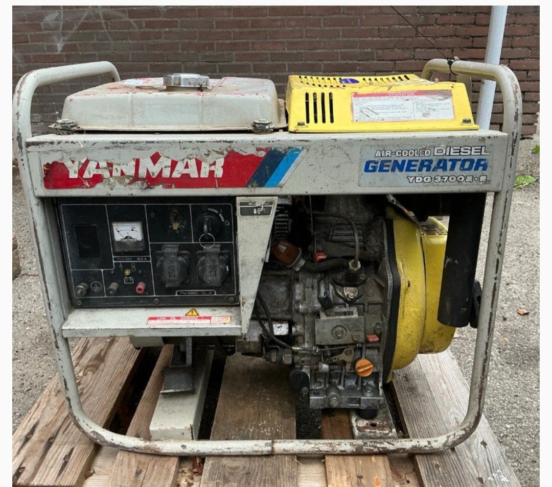 Yanmar YDG3700E Aggregaat Diesel Elektrische Start 3.7kVA, Gebruikt, Ophalen of Verzenden, Minder dan 5 kVA, Elektrisch startend