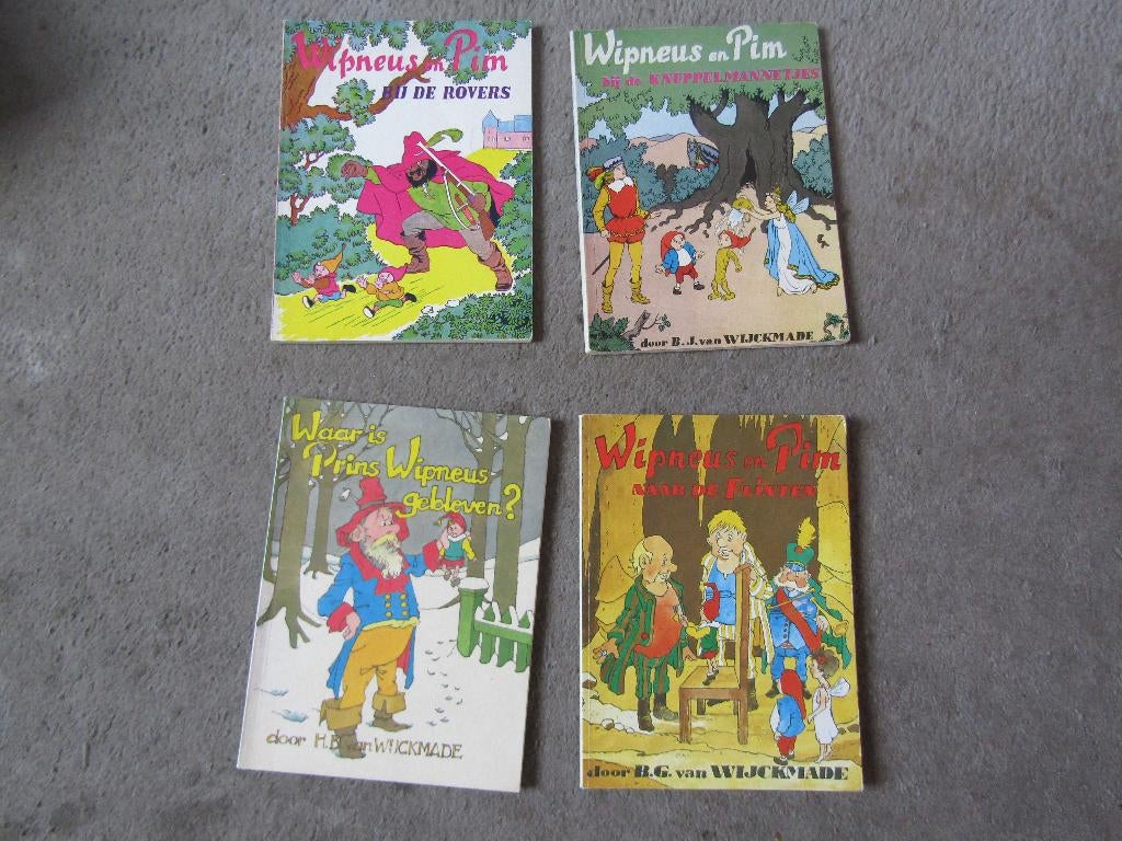 4 boeken: Wipneus en Pim, Ophalen of Verzenden, Gelezen, H.B van Wijckmade, Fictie algemeen