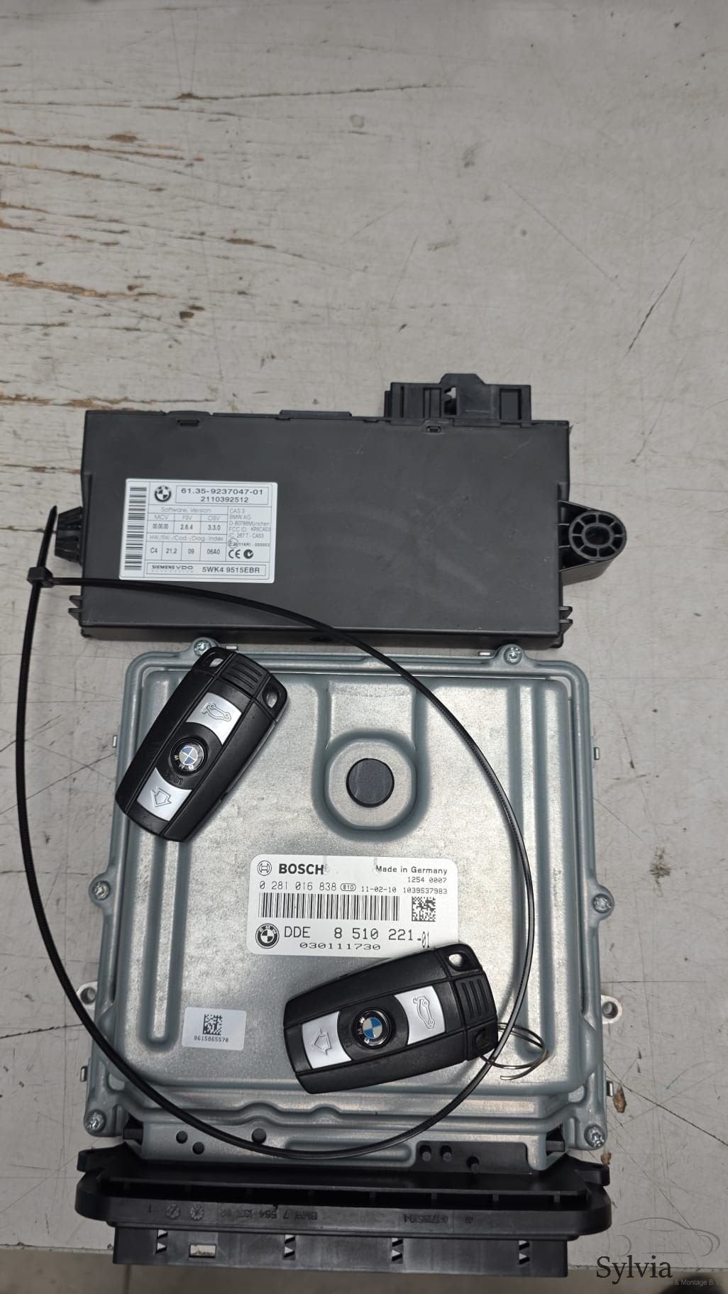 Startset Contactslot + ECU N57 BMW 3 Serie E90 E91 136185102, Gebruikt, -, -, Ophalen of Verzenden