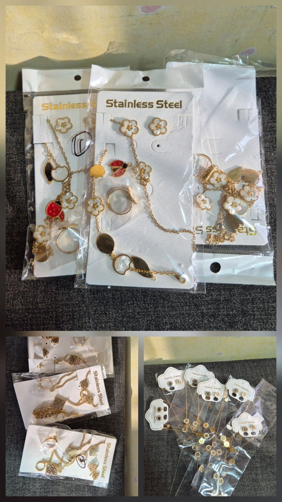 Diverse sieraden setjes. Nieuw. Per setje., Ophalen of Verzenden, Nieuw, Overige kleuren, Overige materialen