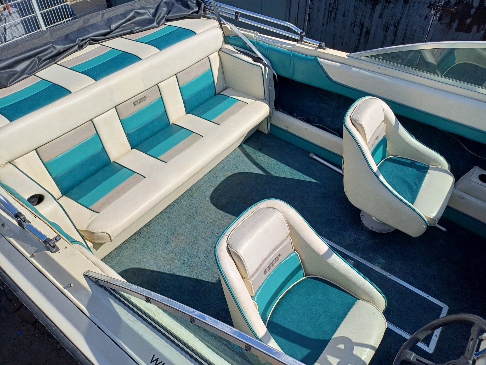 Bootbank en stoelen set - Winner Escape, Ophalen, Gebruikt, Interieur en Kussens