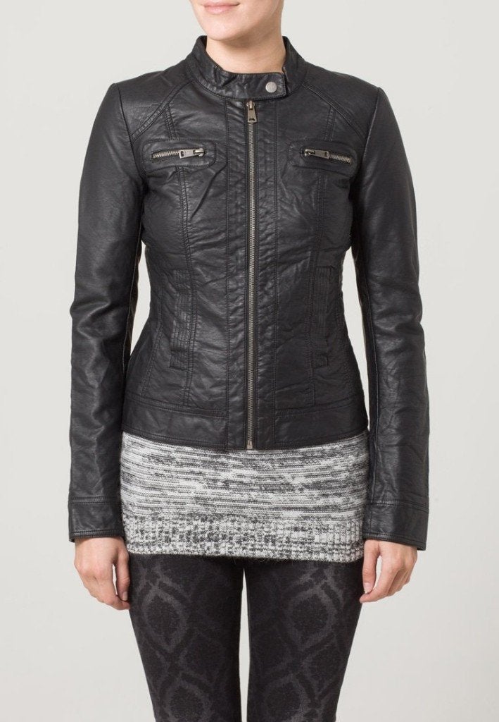 ONLY bandit pu biker noos bikerjack leren jas jack zwart 38, Maat 38/40 (M), Only, Zwart, Nieuw