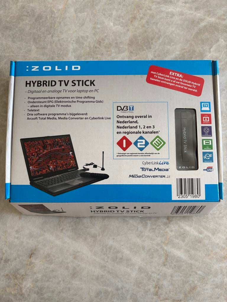 Zolid Hybrid TV Stick - Digitaal en Analoog vTV/PC (Nieuw), Ophalen of Verzenden, Nieuw