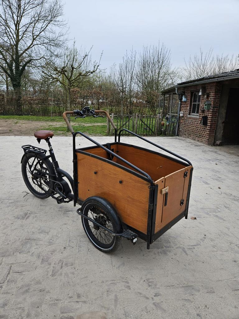 Qivelo Bakfiets met middenmotor, Ophalen of Verzenden, Zo goed als nieuw