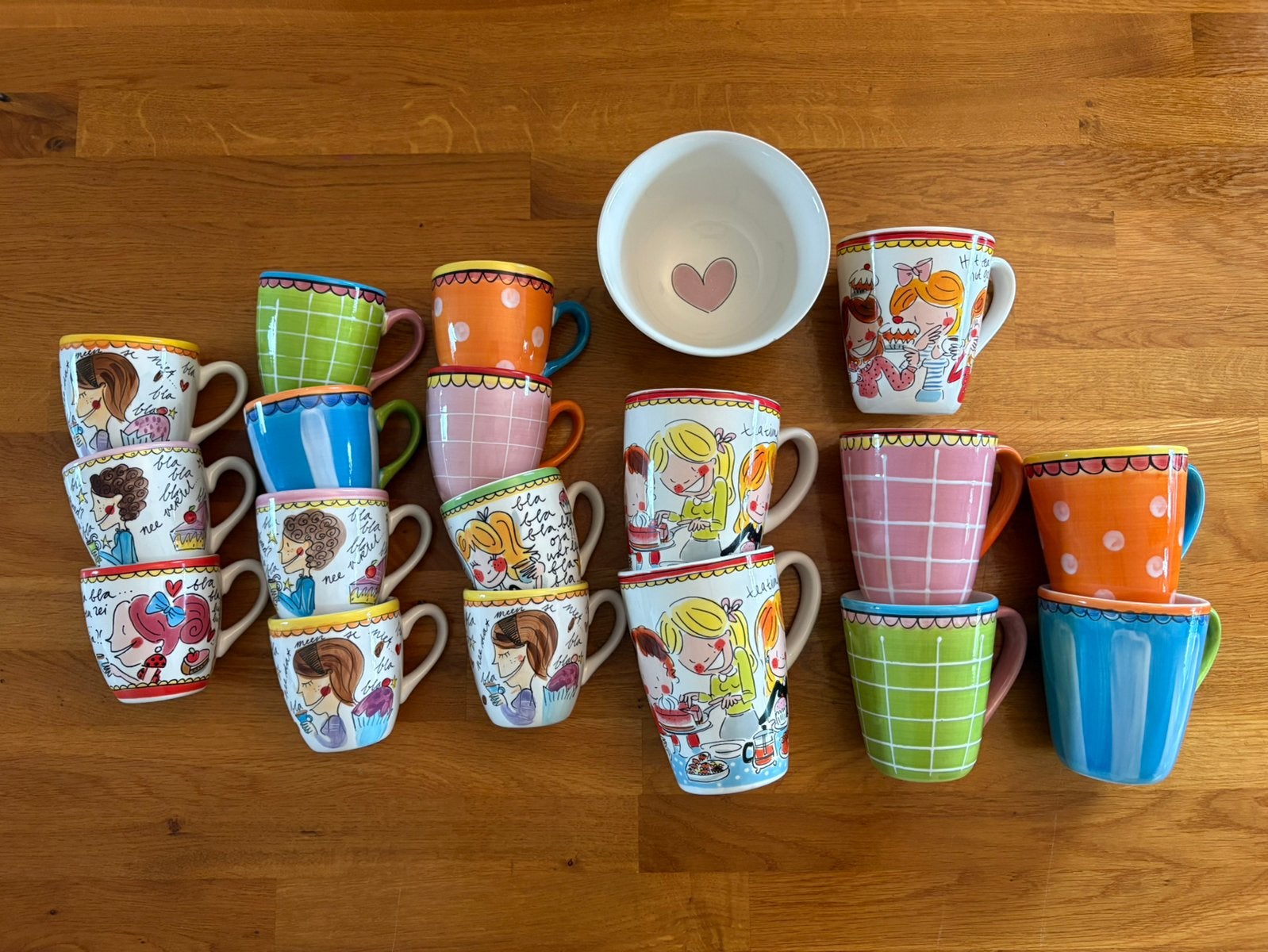 Blond Amsterdam servies mokken, Huis en Inrichting, Keuken | Servies, Ophalen, Zo goed als nieuw, Aardewerk, Kop(pen) en/of Schotel(s)