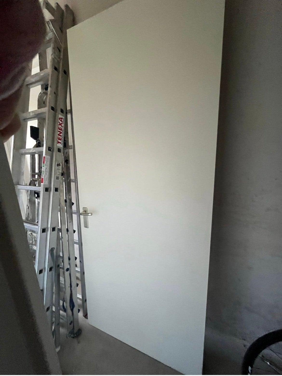Set van 4 opdek binnendeuren met klinken, Ophalen, Gebruikt, 80 tot 100 cm, 215 cm of meer