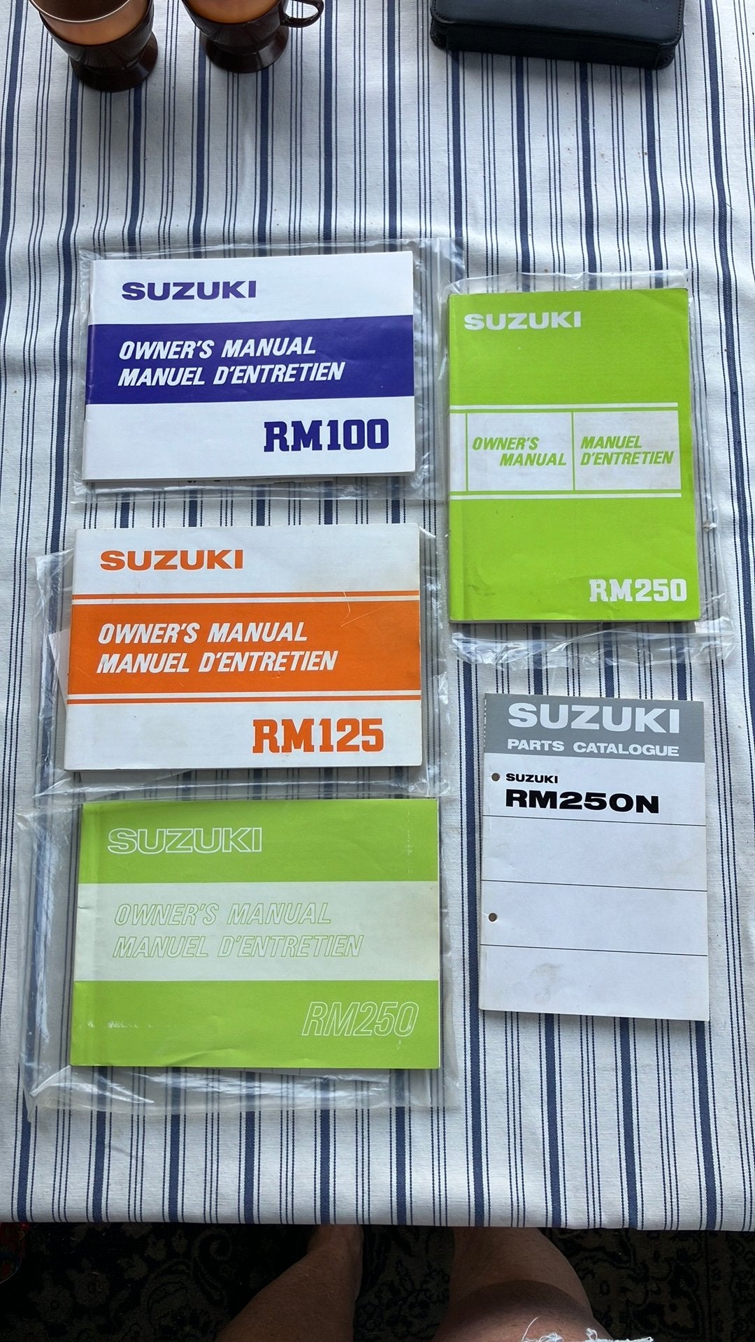4 Suzuki manual RM100, RM125, RM250, Ophalen of Verzenden