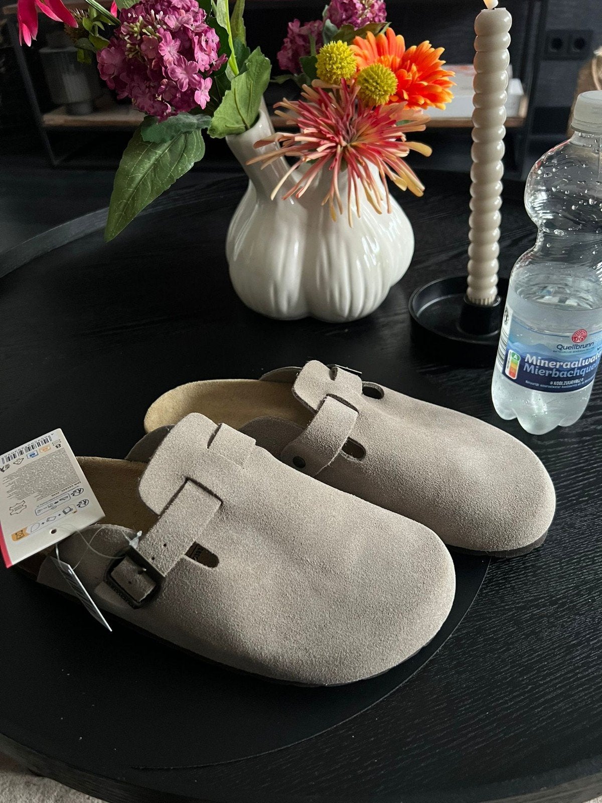Clogs/sabots/muiltjes suede maat 40 taupe beige., Kleding | Dames, Schoenen, Beige, Nieuw, Sandalen of Muiltjes, Esmara