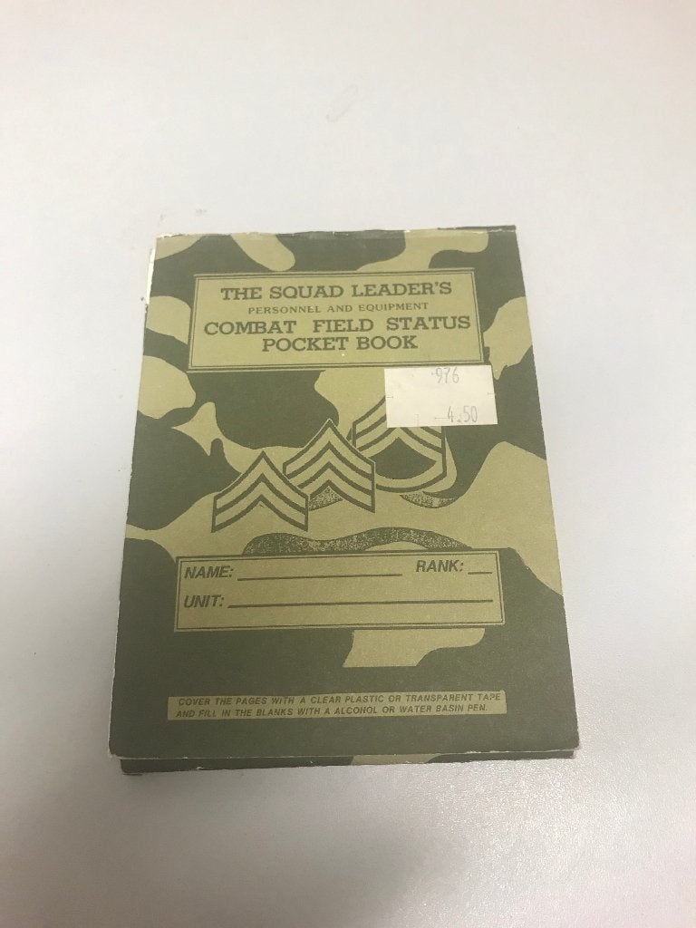 The squad leaders combat field status pocket book, Ophalen of Verzenden, 1945 tot heden, Gelezen, Algemeen