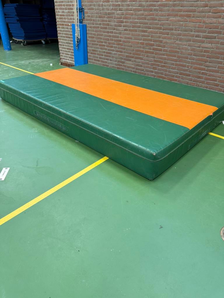 Gymzaalmat Janssen Fritsen 295x200x30 cm, Sport en Fitness, Ophalen, Gebruikt, Materiaal, Maat 36 t/m 42