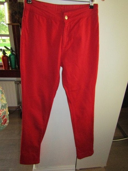 D1217 ZIZO mt 36 jeans rood, Zizo, Verzenden, Zo goed als nieuw, Maat 36 (S)