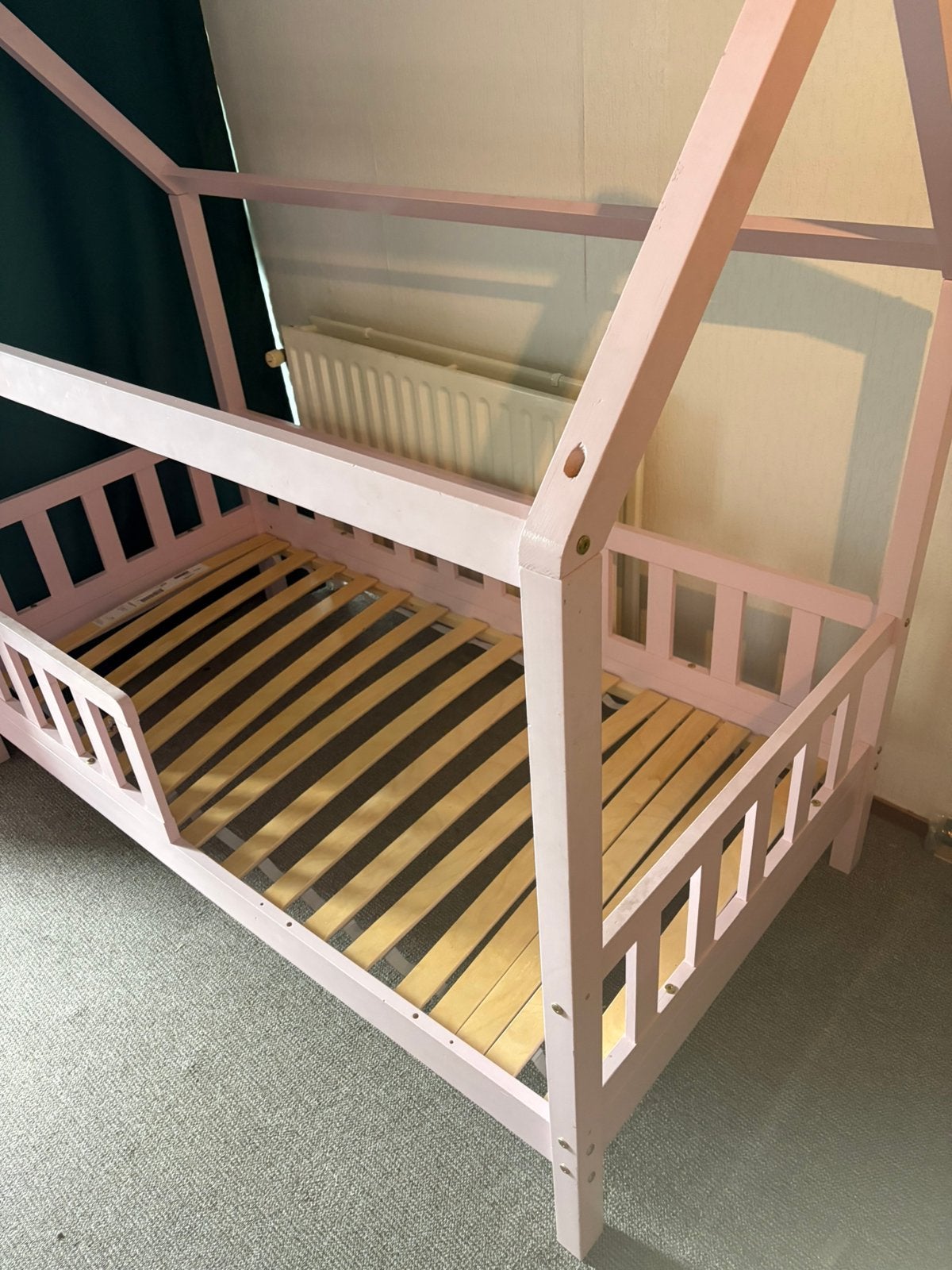 Kinderbed Marli 80x160 roze incl lattenbodem, Ophalen, Gebruikt, 70 tot 85 cm, 140 tot 160 cm