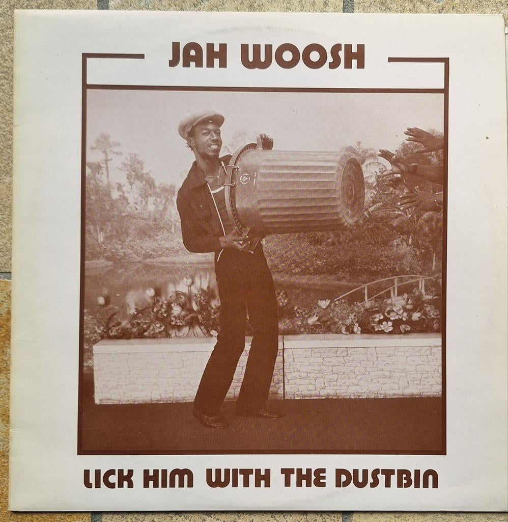 Jah Woosh - Lick Him With The Dustbin LP, Ophalen of Verzenden, Gebruikt, 12 inch, Poprock