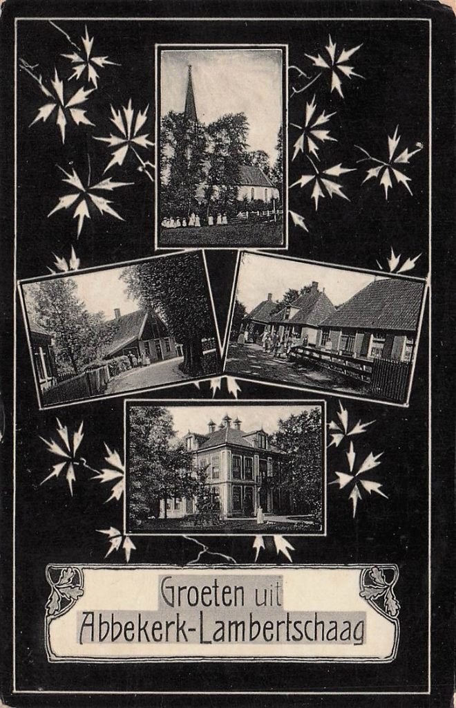 703-138-037 Groeten uit Abbekerk-Lambertschaag, Verzenden, Voor 1920, Noord-Holland