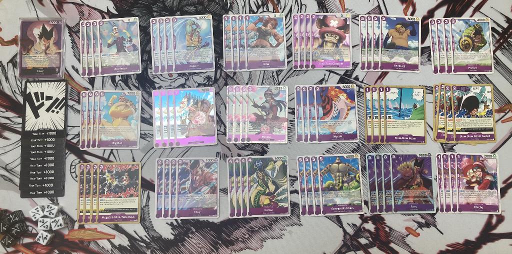 One Piece [OPTCG] OP07 Foxy deck, Ophalen of Verzenden, Zo goed als nieuw, Speeldeck