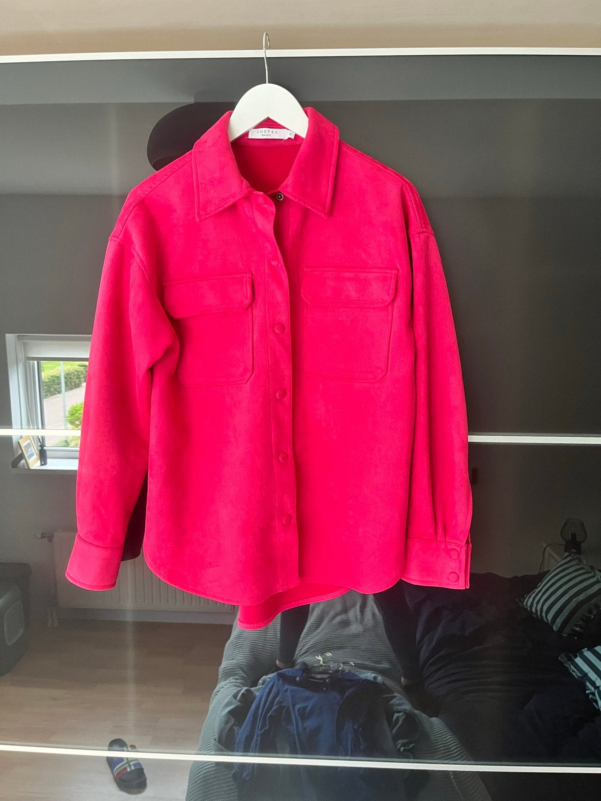 Roze suède look jasje van Costes, maat S/M, Ophalen of Verzenden, Zo goed als nieuw, Maat 36 (S), Roze