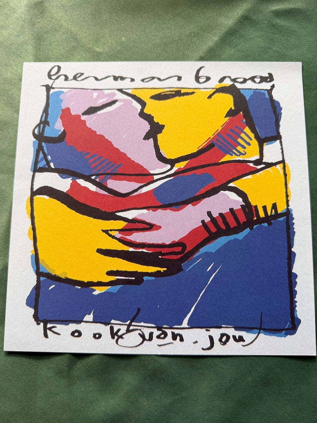 Kunstdruk Herman Brood 97/98, Antiek en Kunst, Kunst | Litho's en Zeefdrukken, Abstract, Zeefdruk, Ophalen of Verzenden, Gelimiteerde oplage