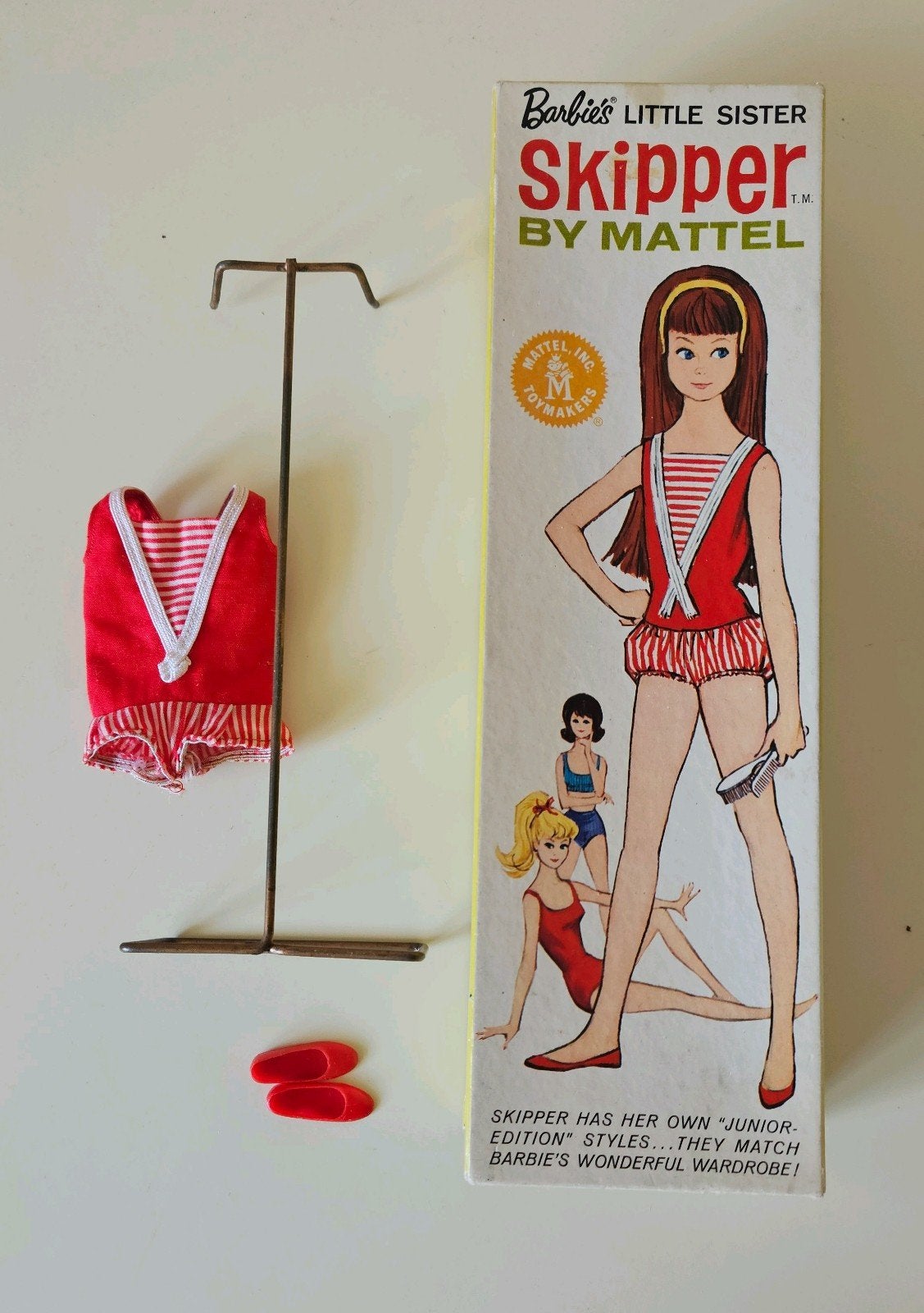Vintage (Barbie) Skipper doos en toebehoren 60's, Verzamelen, Ophalen of Verzenden, Accessoires
