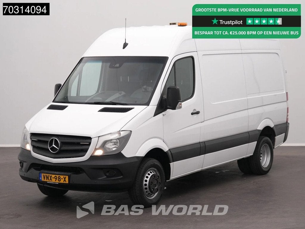 Mercedes Sprinter 416 CDI Dubbellucht L2H2 Trekhaak Navi Air, Auto's, Bestelauto's, Stof, Gebruikt, 4 cilinders, 2000 kg