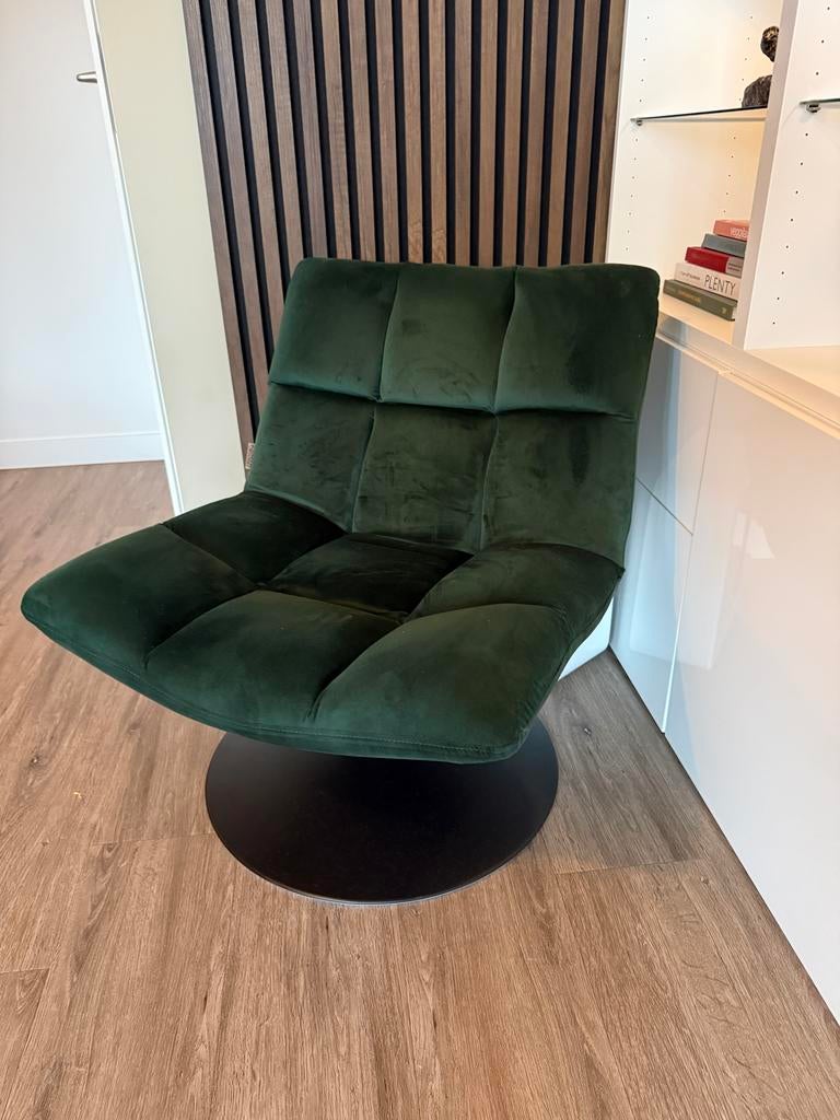 Zo goed als nieuwe draaistoel - Groen, Huis en Inrichting, Stoelen, Ophalen, Overige kleuren, Zo goed als nieuw, Eén