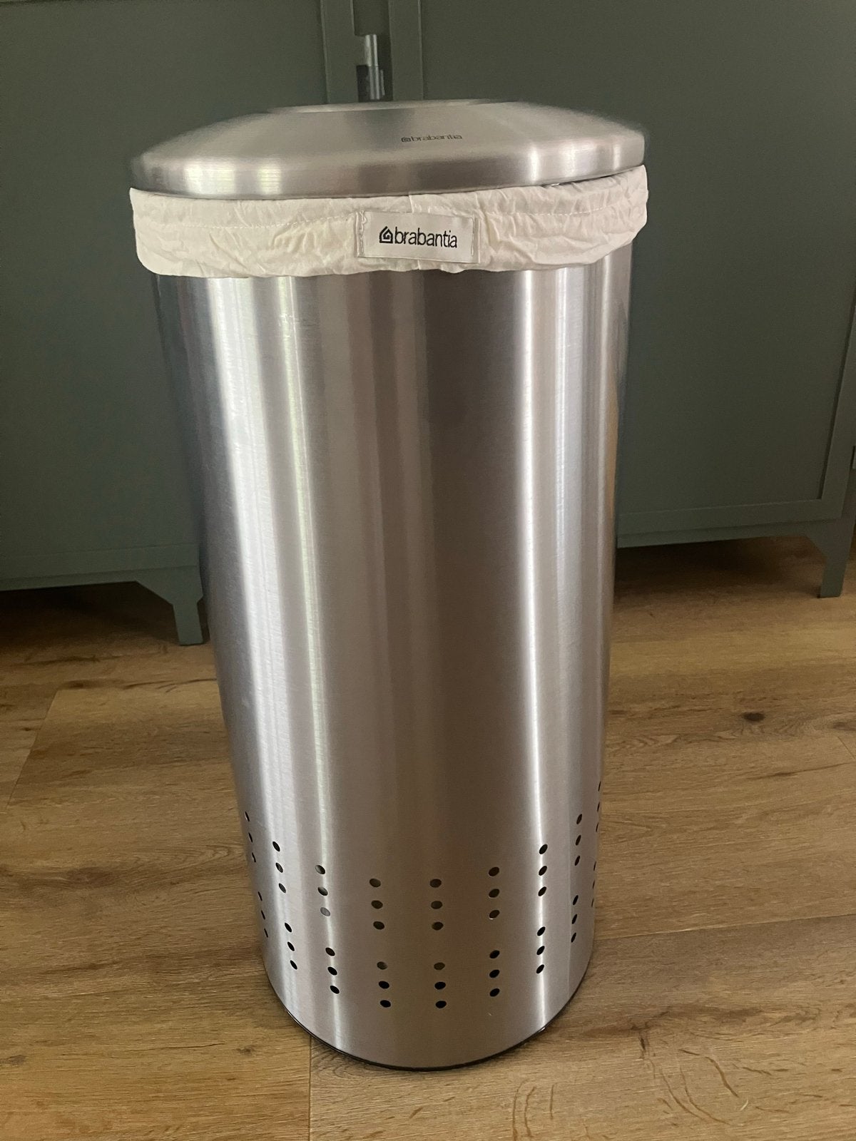 Brabantia RVS Wasbox met Waszak - 65 cm Hoogte, Huis en Inrichting, Badkamer | Badtextiel en Accessoires, Ophalen, Zo goed als nieuw