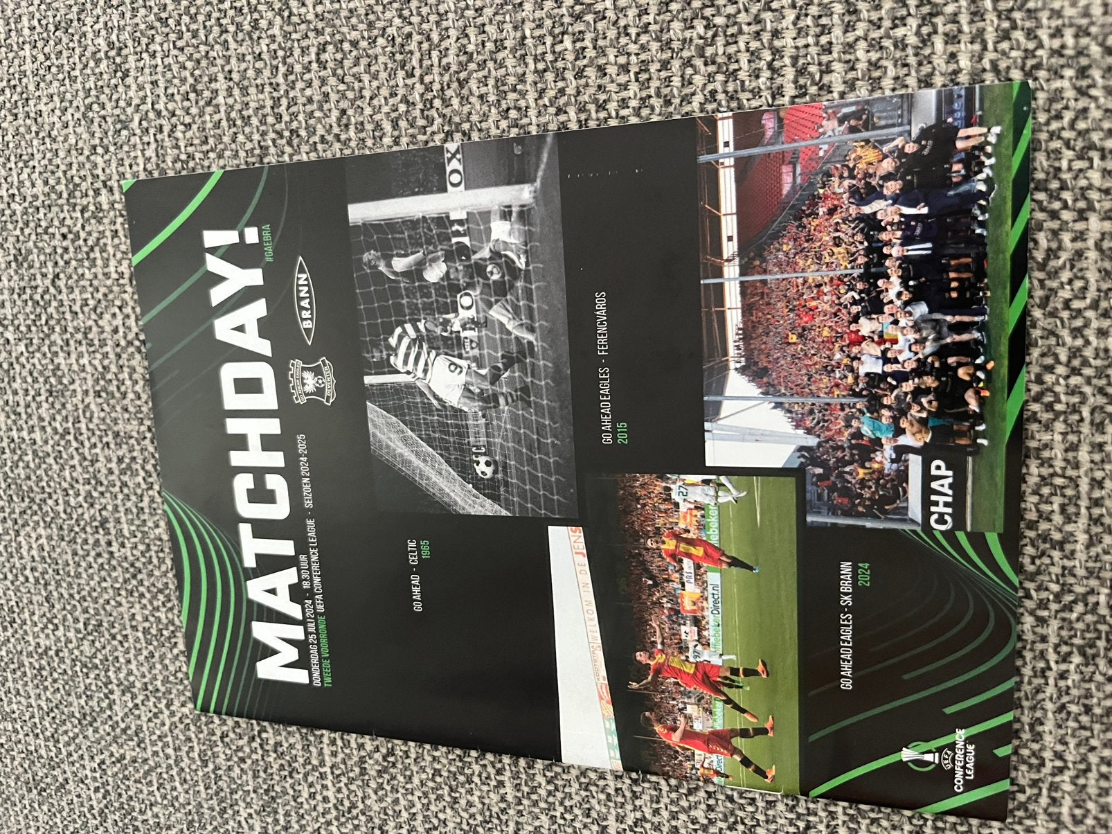 PROGRAMMABOEKJE GO AHEAD EAGLES-BRANN CONFERENCE LEAGUE 2425, Ophalen of Verzenden, Zo goed als nieuw, Overige binnenlandse clubs