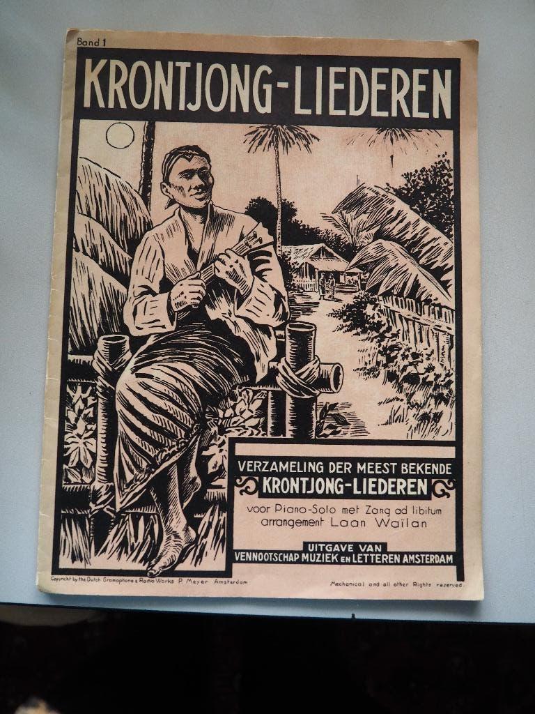 verzameling der meest bekende krontjong-liederen Laan Waïlan, Gelezen, Ophalen of Verzenden, Genre of Stijl, Laan Waïlan