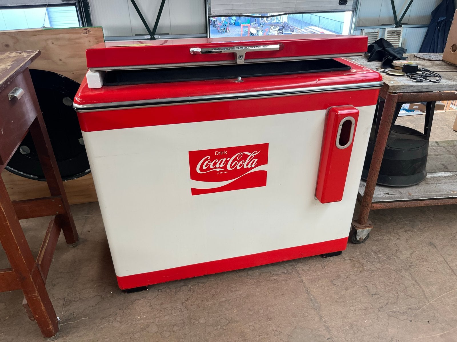 Originele jaren '60 Coca Cola vrieskist - Werkend, Ophalen, Gebruikt, Gebruiksvoorwerp, X