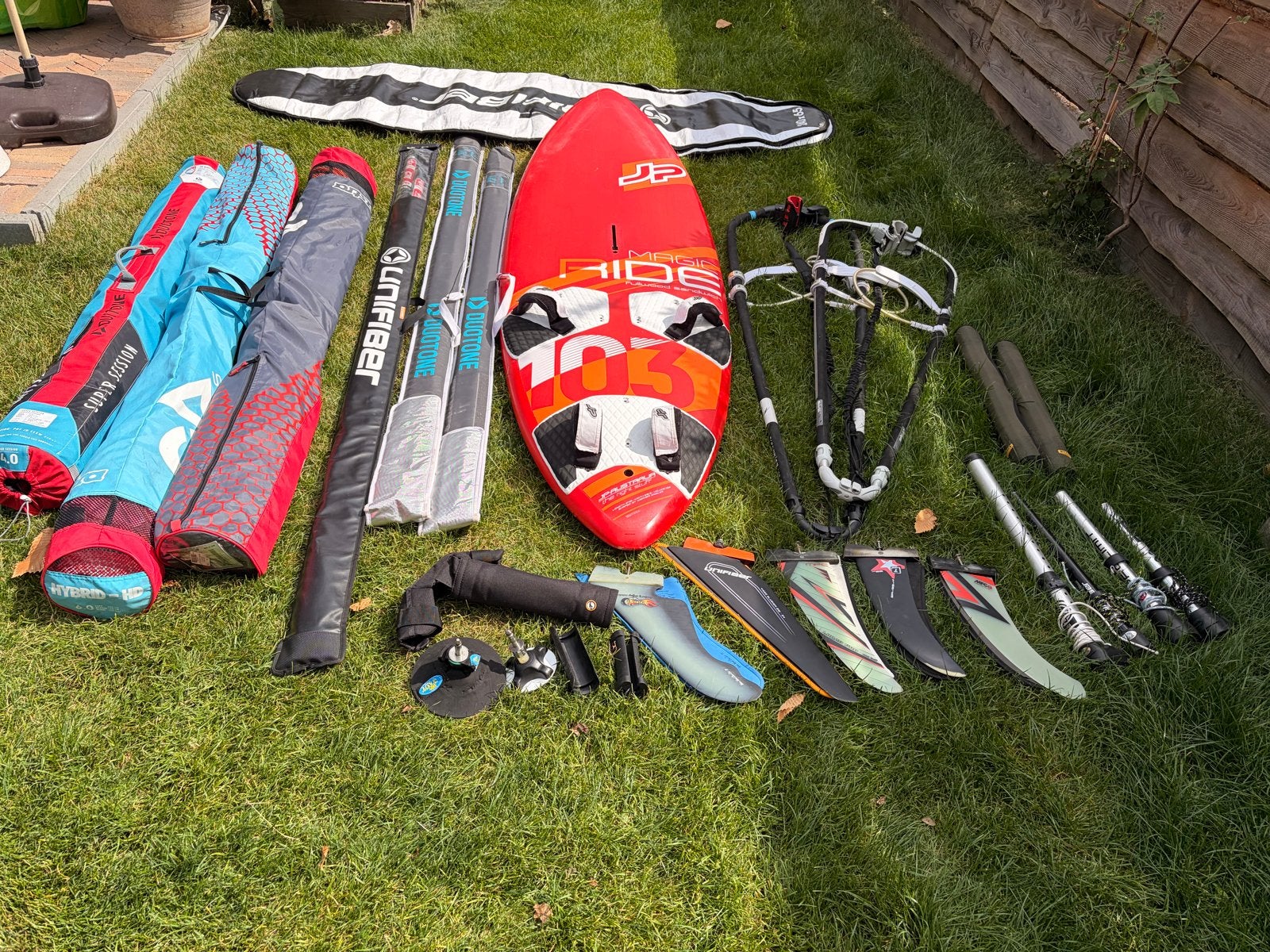 Complete Windsurf Set: JP Australia, Gaastra, Duotone, Ophalen, Gebruikt, 5 tot 6.5 m², Minder dan 250 cm