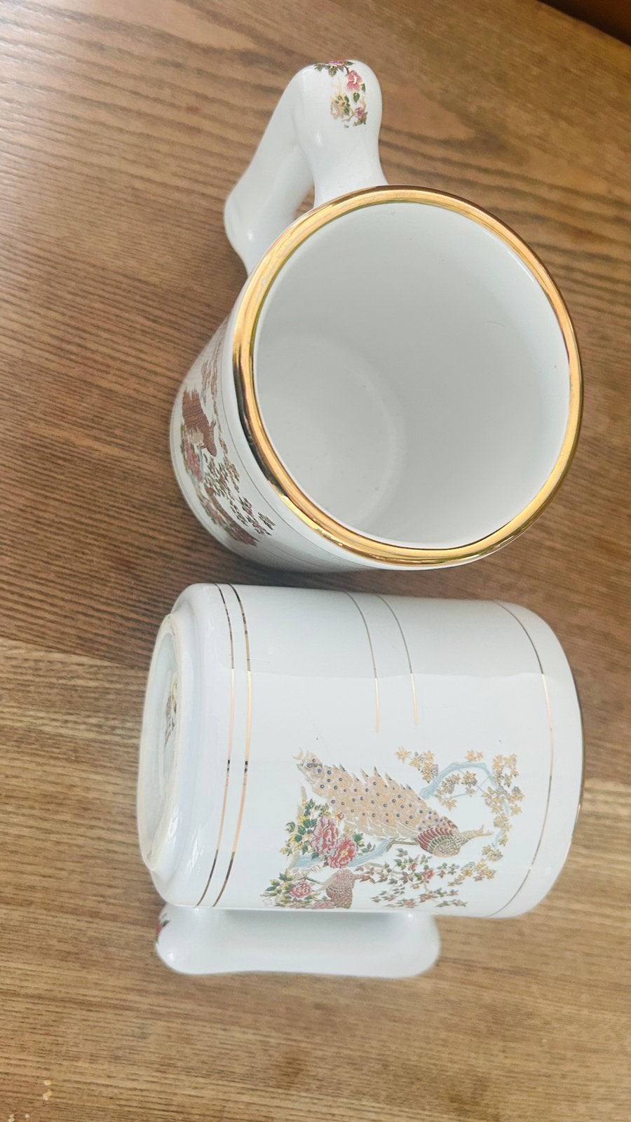 Vintage Griekse  Mokken met 24 Karaat Goud Decoratie, Verzenden