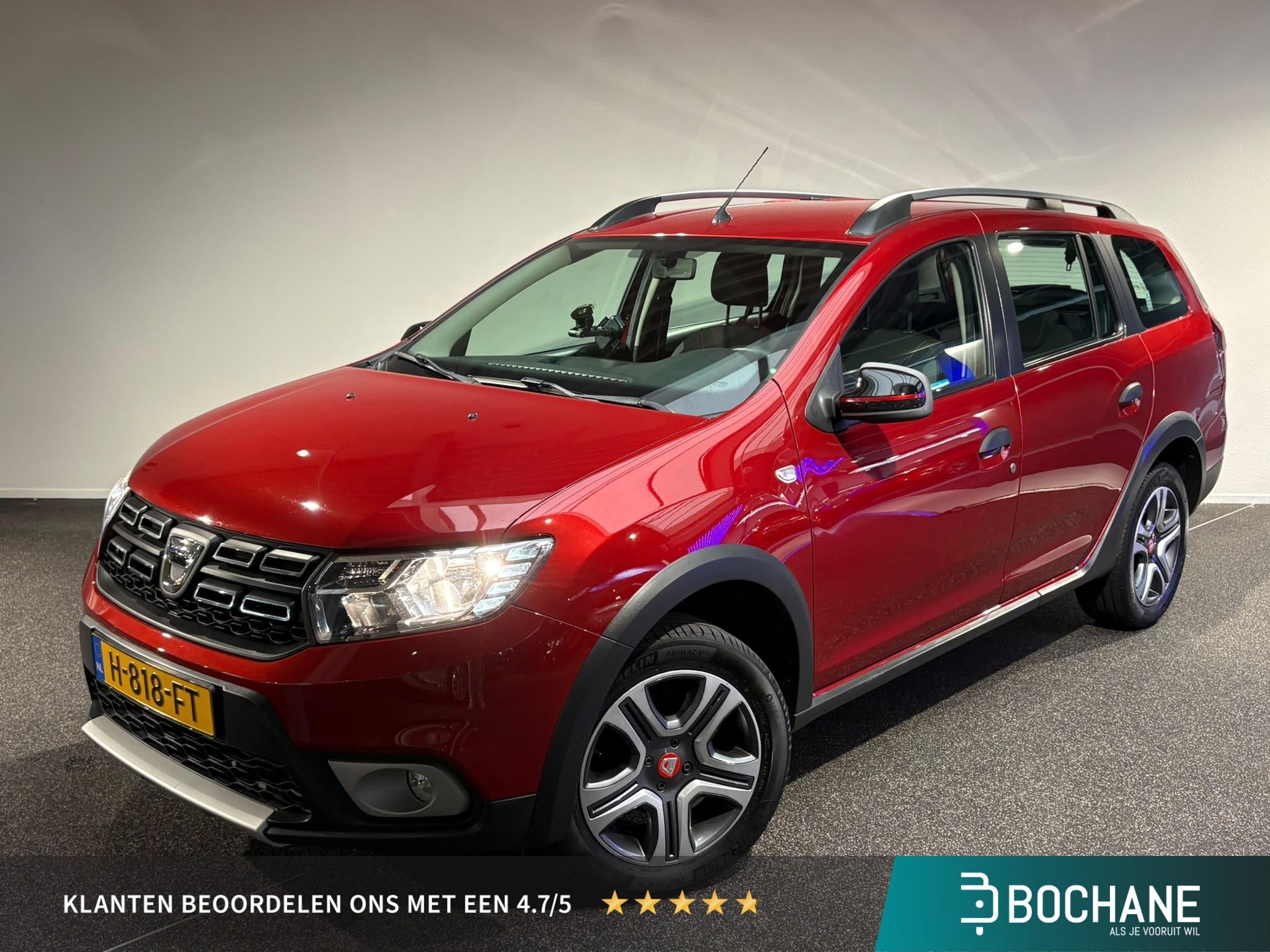 Dacia Logan MCV 0.9 TCe Tech Road | Camera | Trekhaak | Airc, Auto's, 898 cc, Stof, Gebruikt, Met garantie (alle)