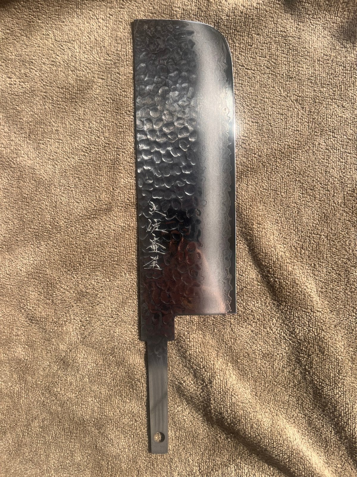 Tosa uchihamono damascus nakiri, Huis en Inrichting, Ophalen of Verzenden, Zo goed als nieuw, Rvs of Chroom